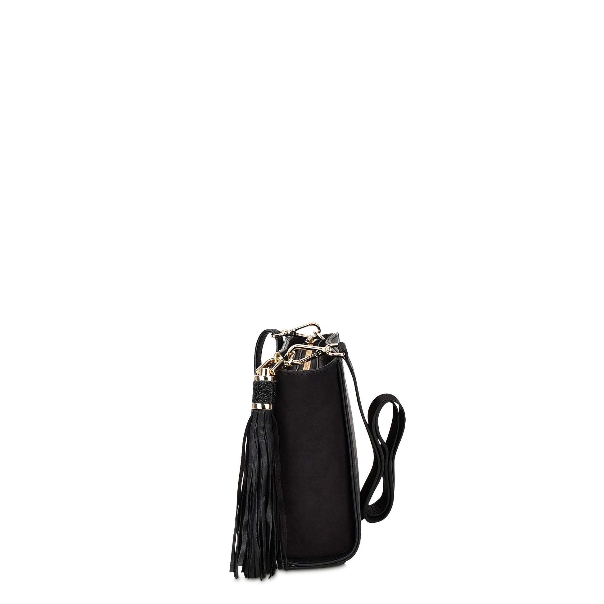 BO331MA - Cuadra black casual fashion stingray shoulder bag for women-CUADRA-Kuet-Cuadra-Boots
