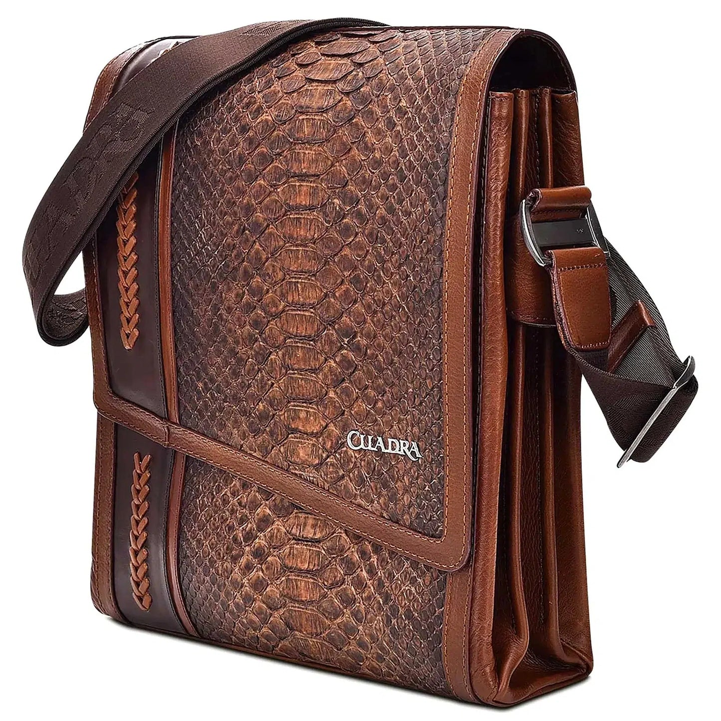 BO362PI - Cuadra cacao casual fashion python messenger bag for men / women-Kuet.us