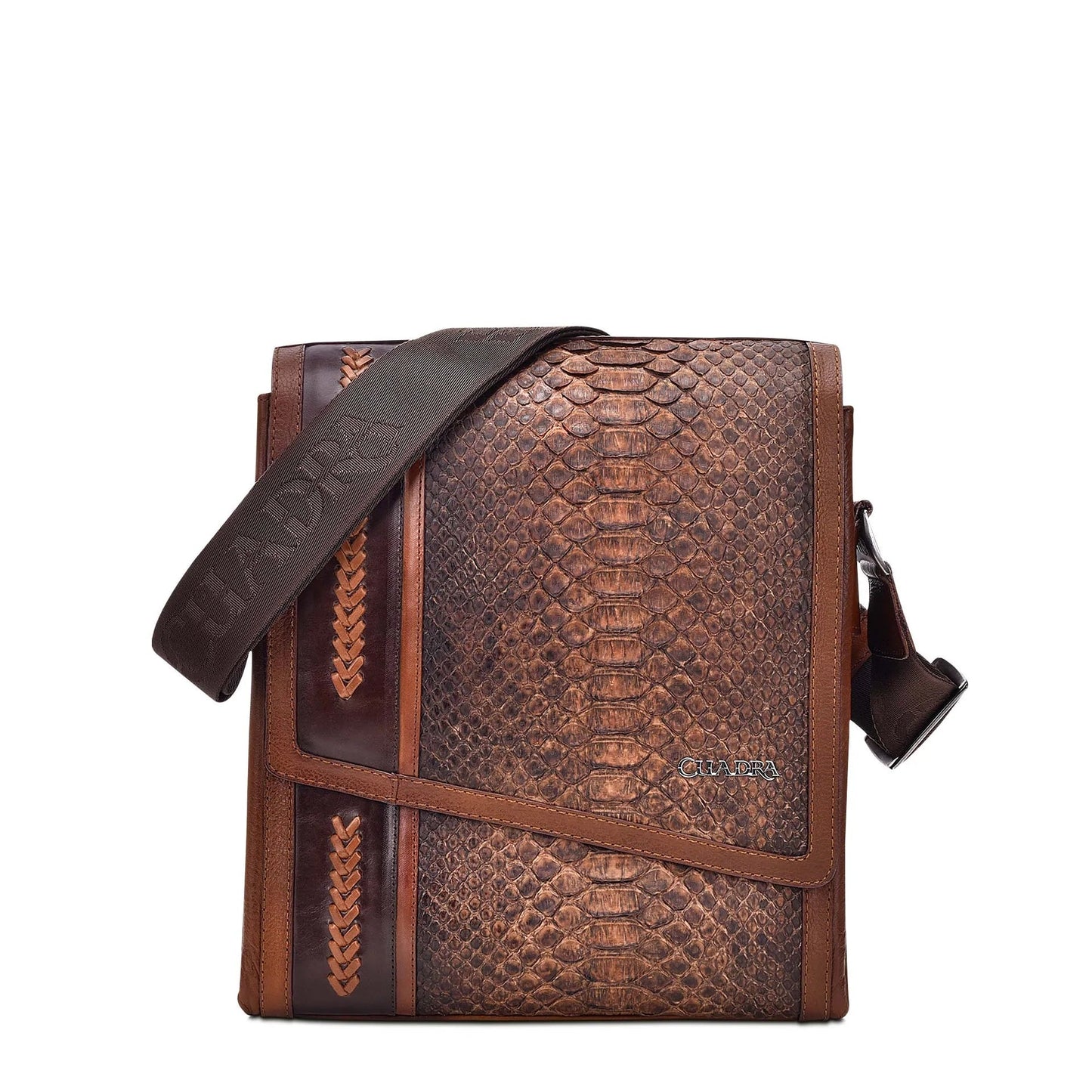 BO362PI - Cuadra cacao casual fashion python messenger bag for men / women-Kuet.us