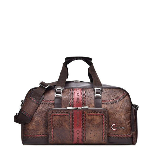 BO393AB - Cuadra maple casual fashion ostrich crossbody duffle bag for men / women-Kuet.us