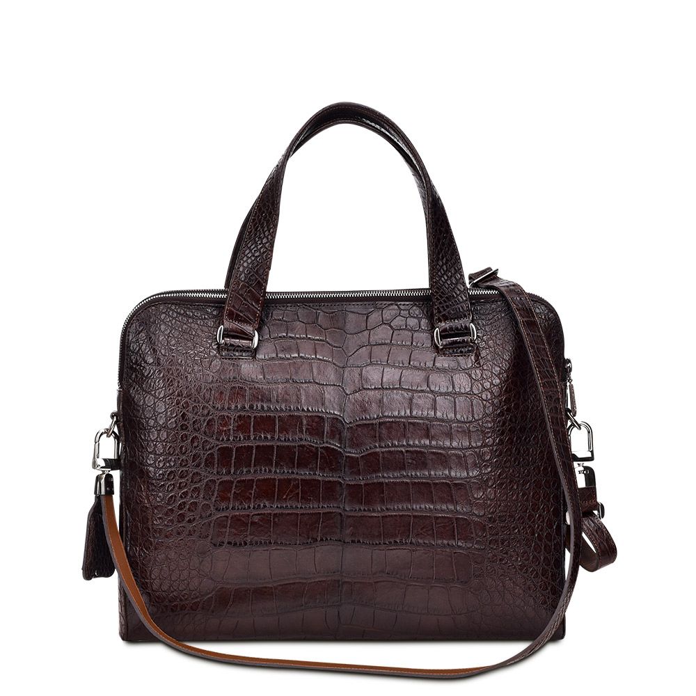 BO421AL - Cuadra brown business casual alligator messenger bag for men / women-CUADRA-Kuet-Cuadra-Boots