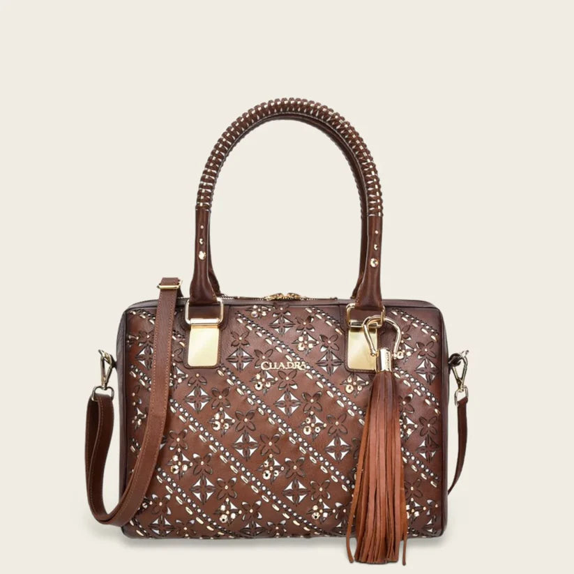 BO439RS - White Cuadra Trendy Leather Ladies Purse Handbag for Women