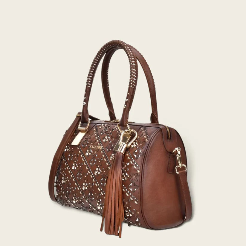 BO439RS - White Cuadra Trendy Leather Ladies Purse Handbag for Women