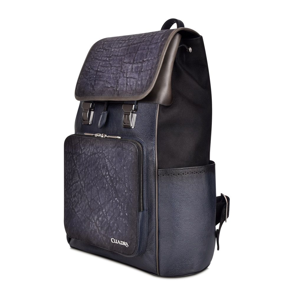 BO444EL - Cuadra dusty navy fashion elephant backpack for men or women-Kuet.us