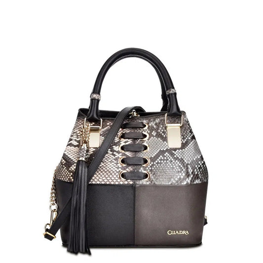 BO451PI - Cuadra nat blue casual fashion python crossbody bag for women-Kuet.us