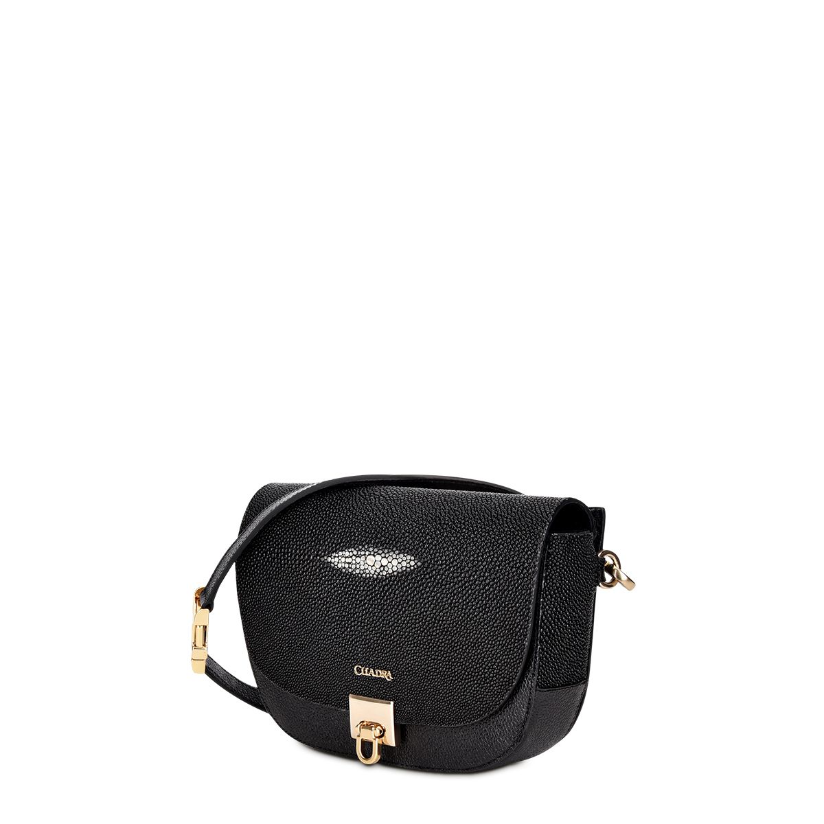 BO459MA - Cuadra black fashion stingray mini crossbody bag for women-CUADRA-Kuet-Cuadra-Boots