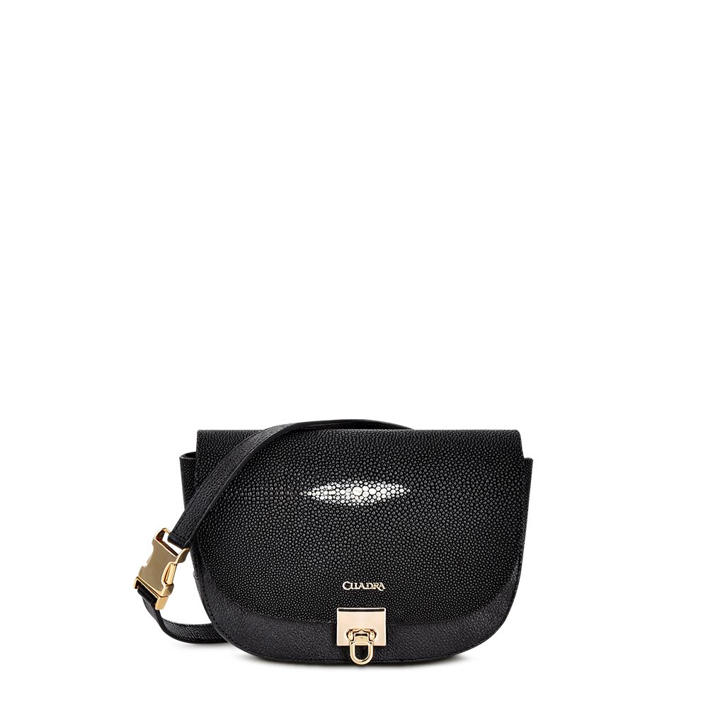 BO459MA - Cuadra black fashion stingray mini crossbody bag for women-Kuet.us