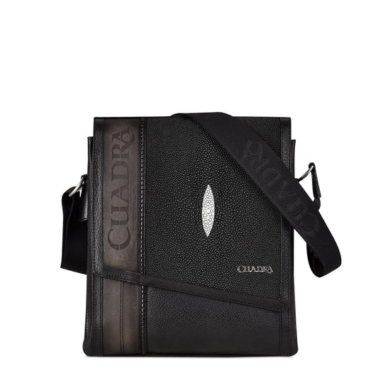 BOC03MA - Cuadra black fashion stingray crossbody messenger bag for men / women-CUADRA-Kuet-Cuadra-Boots