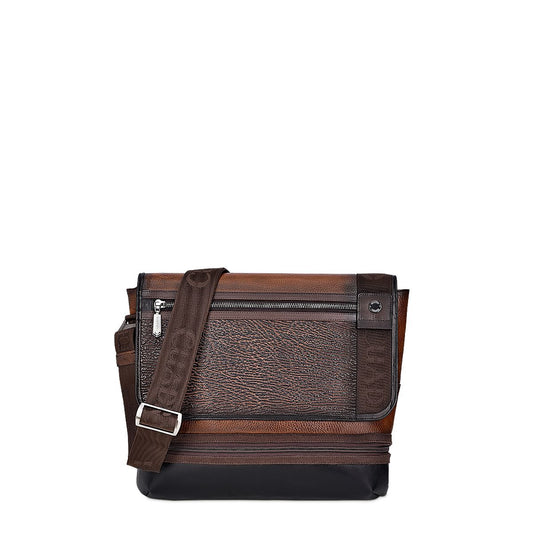 BOC08TI - Cuadra chocolate shark casual crossbody messenger for men / women-Kuet.us