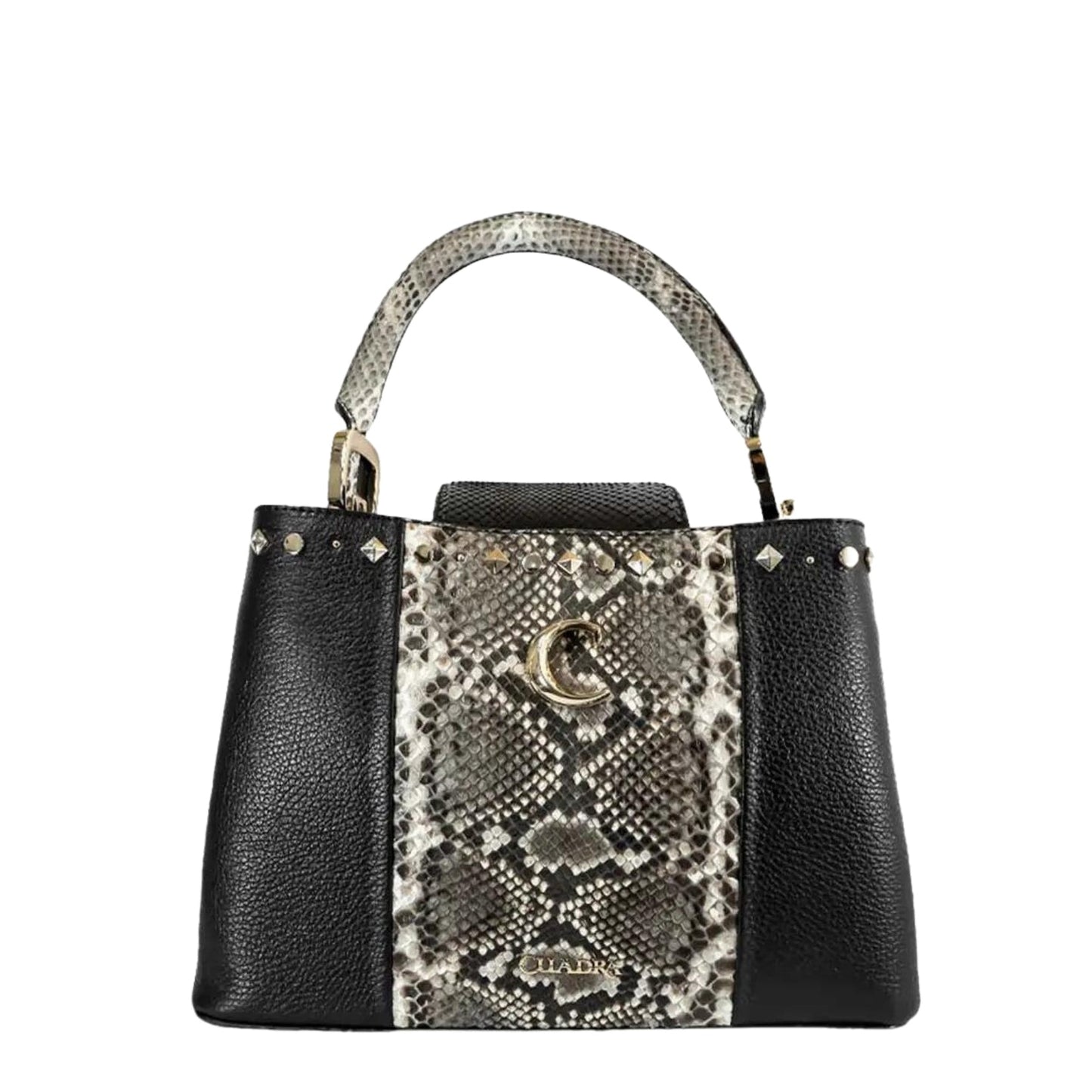 BOD17PI - Cuadra black fashion python ladies purse handbag for women-Kuet.us