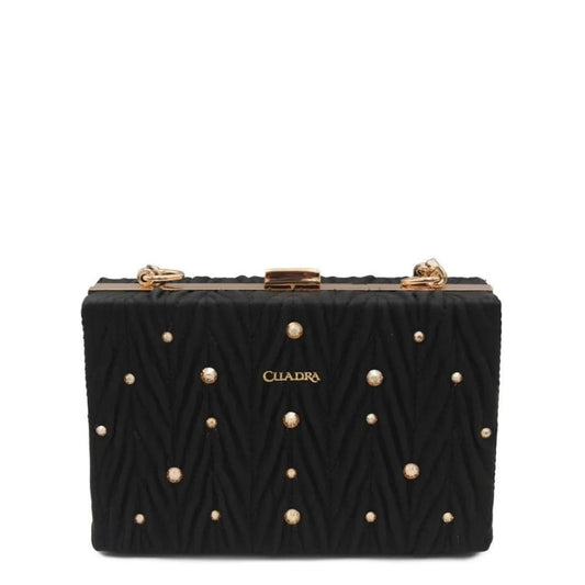 BOD20BO - Cuadra black casual fashion leather crossbody bag for women-Kuet.us