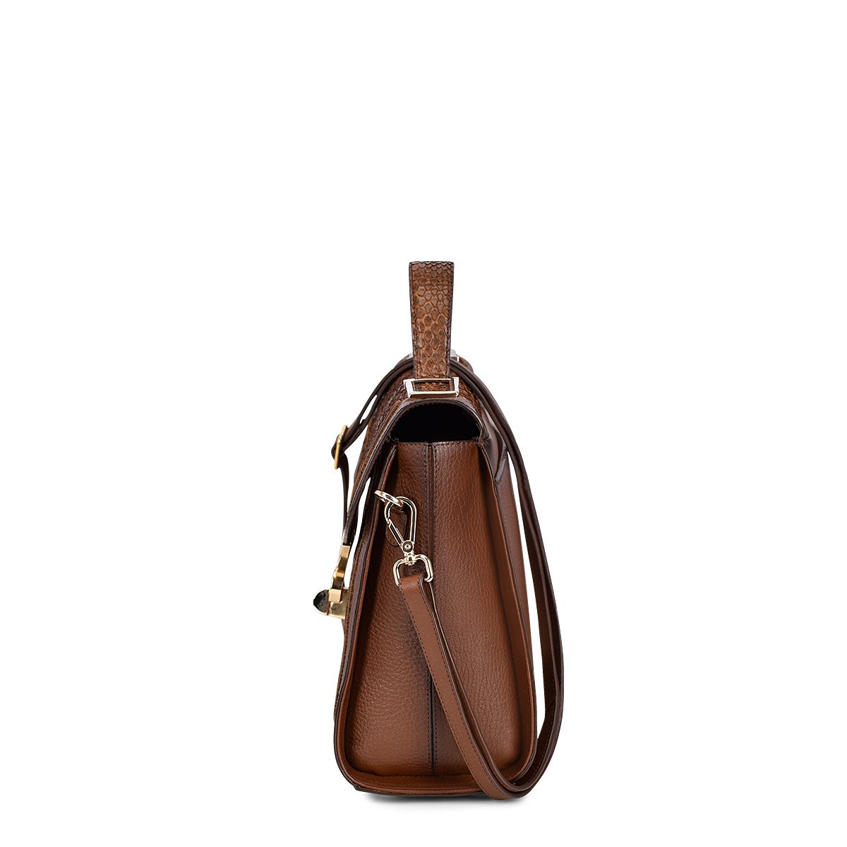 BOD26PI - Cuadra ocre casual fashion python handbag for women-Kuet.us