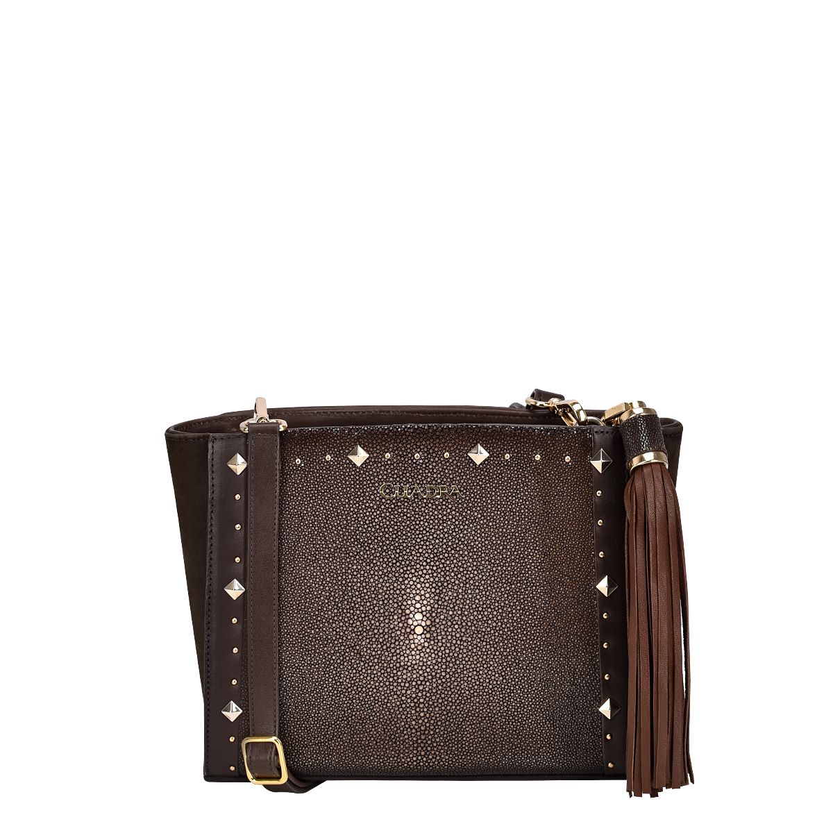 BOD30MA - Cuadra chocolate casual fashion stingray shoulder bag for women-Kuet.us