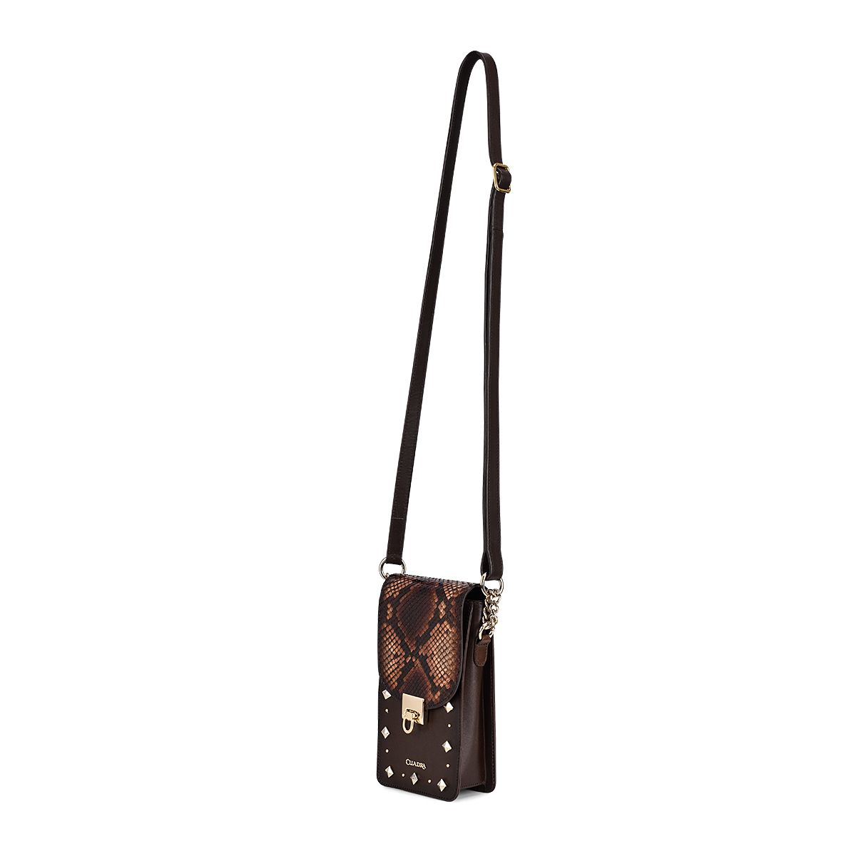 BOD38PI - Cuadra ocre casual fashion python smartphone wallet bag for women-CUADRA-Kuet-Cuadra-Boots