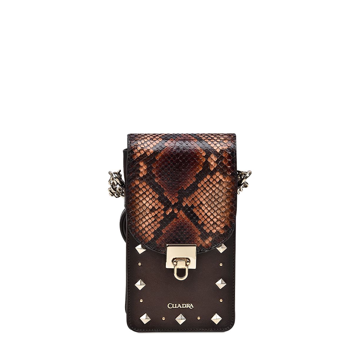 BOD38PI - Cuadra ocre casual fashion python smartphone wallet bag for women-Kuet.us
