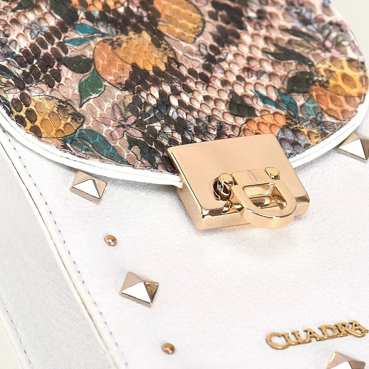 BOD38PI - Cuadra white casual fashion python smartphone wallet bag for women-CUADRA-Kuet-Cuadra-Boots