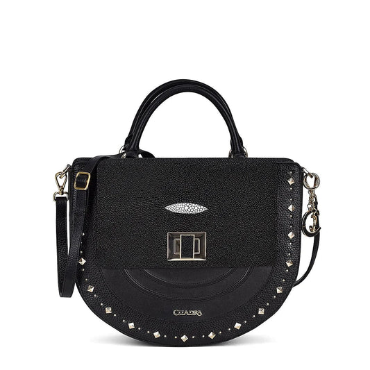 BOD46MA - Cuadra black fashion stingray crossbody bag for women-Kuet.us