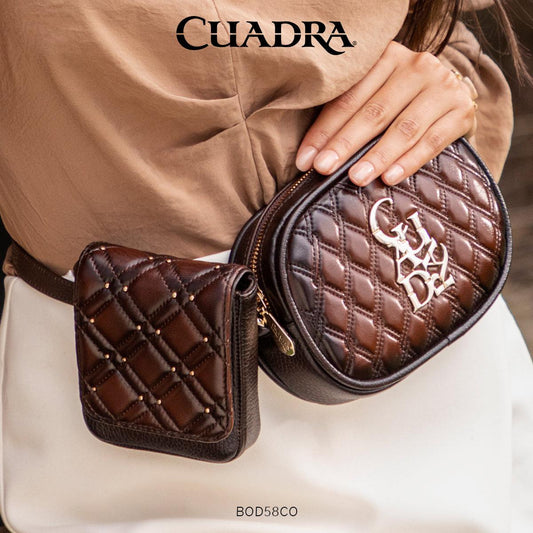 BOD58CO - Cuadra brown western casual leather beef crossbody bag for women.-Kuet.us