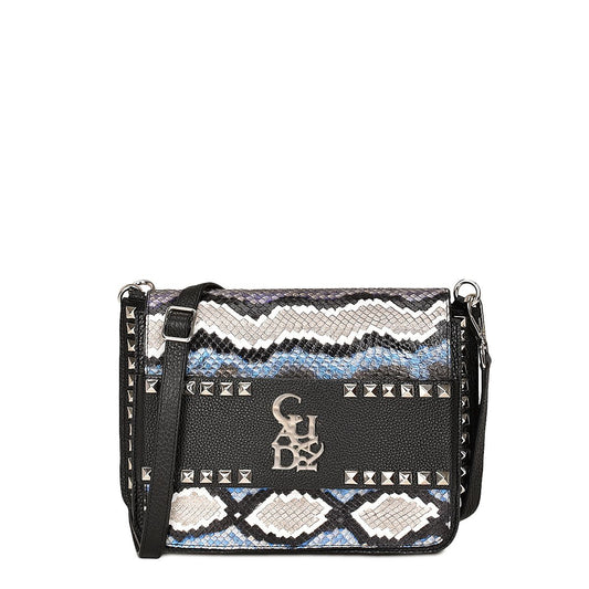 BOD61PI - Cuadra blue dress fashion python handbag for women-Kuet.us