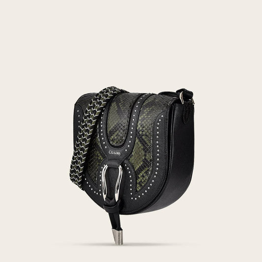 BOD97PH - Cuadra green dress fashion python handbag for women-Kuet.us