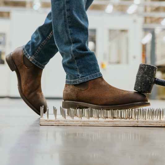 STEEL TOE CHELSEA BOOT BRONX MOKA