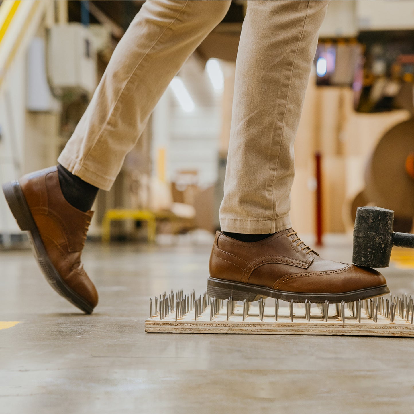 STEEL TOE OXFORD SHOE CAPTAIN AMBER