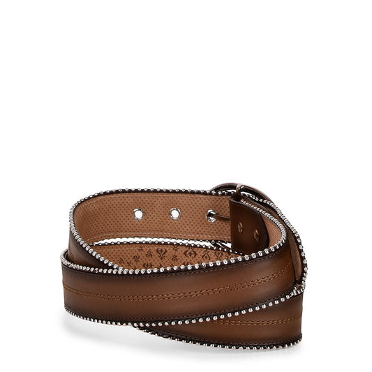 CD933PI - Cuadra honey cowboy Paris Texas python leather belt for women-Kuet.us