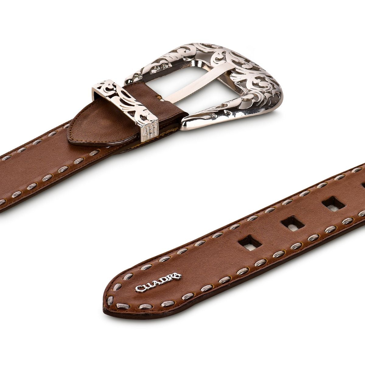 CD974RS - Cuadra honey cowboy Paris Texas leather belt for women-CUADRA-Kuet-Cuadra-Boots