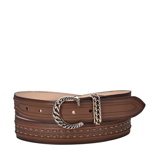 CD984RS - Cuadra honey casual western leather belt for women-CUADRA-Kuet-Cuadra-Boots