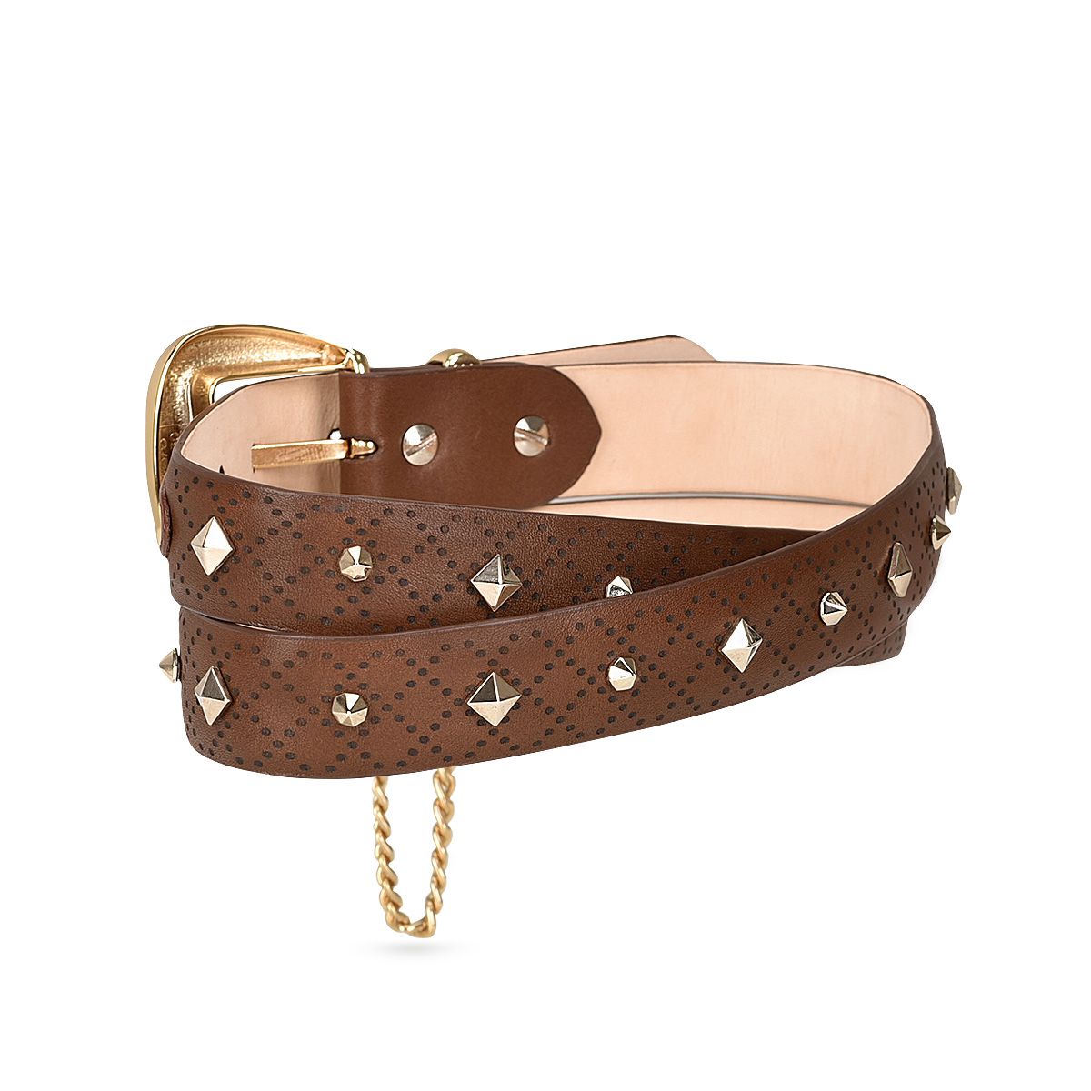 CDA11RS - Cuadra honey casual fashion cowhide belt for woman-CUADRA-Kuet-Cuadra-Boots