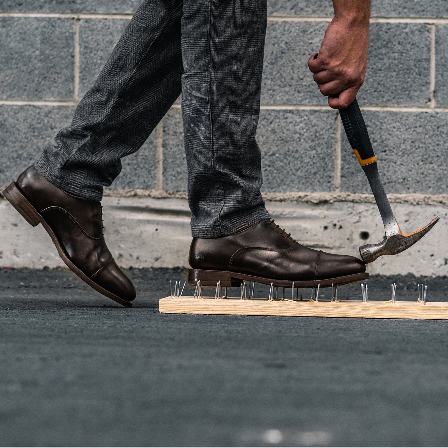 STEEL TOE EXECUTIVE SHOE CEO BROWN