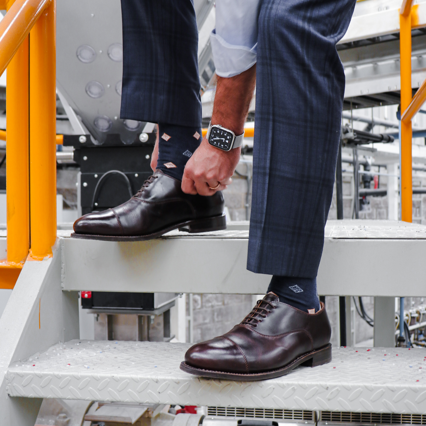 STEEL TOE EXECUTIVE SHOE CEO BROWN