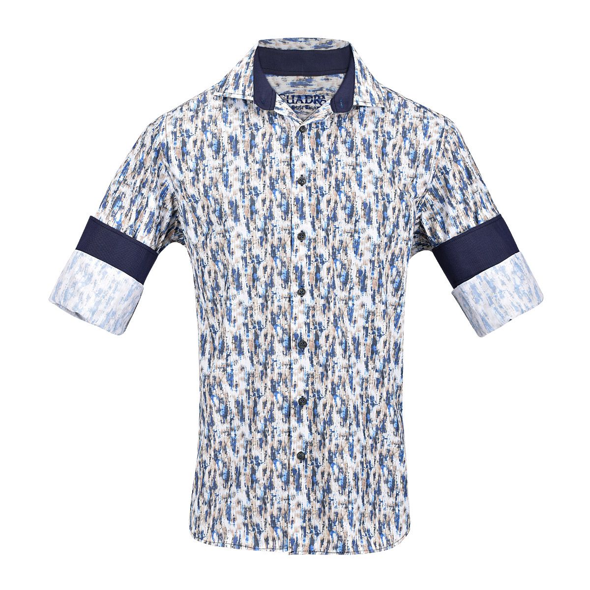 CM00361 - Cuadra multicolor fashion western long sleeve cotton shirt for men-Kuet.us