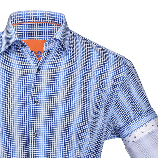 CM04619 - Cuadra blue casual fashion long sleeve cotton shirt for men.-Kuet.us