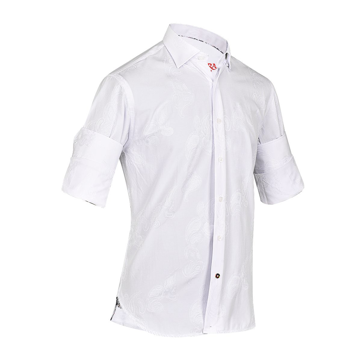 CM04625 - Cuadra white casual dress long sleeve cotton shirt for men-CUADRA-Kuet-Cuadra-Boots