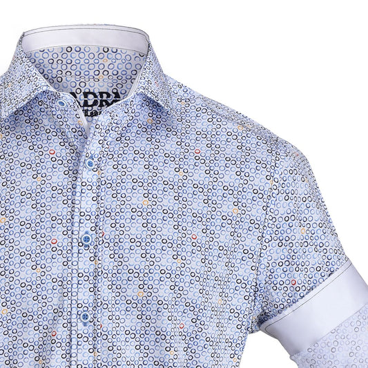 CM0W465 - Cuadra ocean casual fashion circle abstract shirt for men-Kuet.us