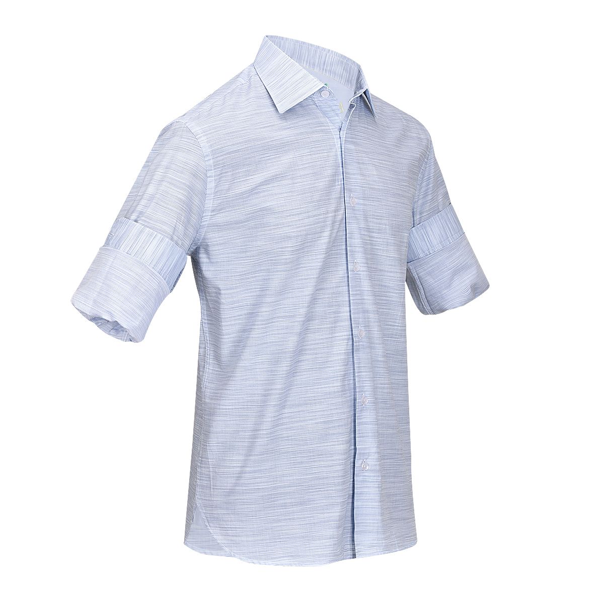 CM11010 - Cuadra blue casual fashion medallion abstract shirt for men-Kuet.us