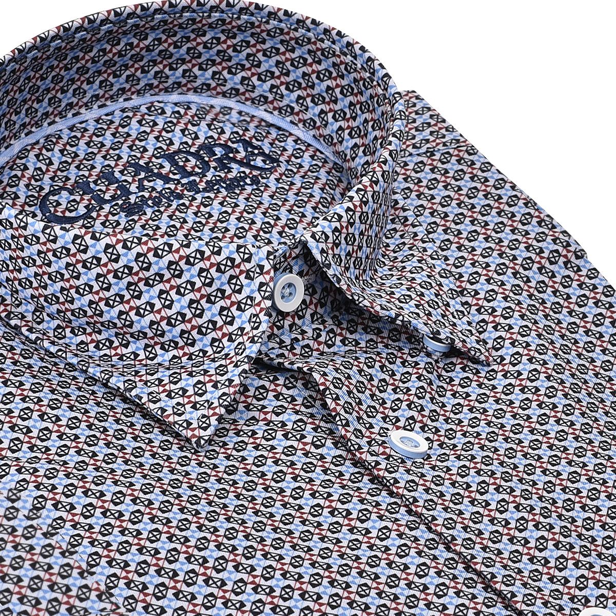 CM46113 - Cuadra multicolor fashion western long sleeve cotton shirt for men-Kuet.us