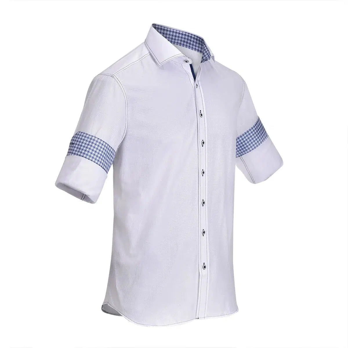 CM59561 - Cuadra white casual fashion shirt for men-Kuet.us