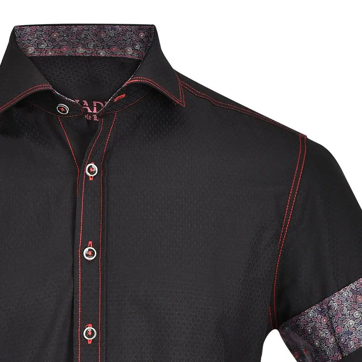 CM59572 - Cuadra black casual fashion shirt for men-Kuet.us