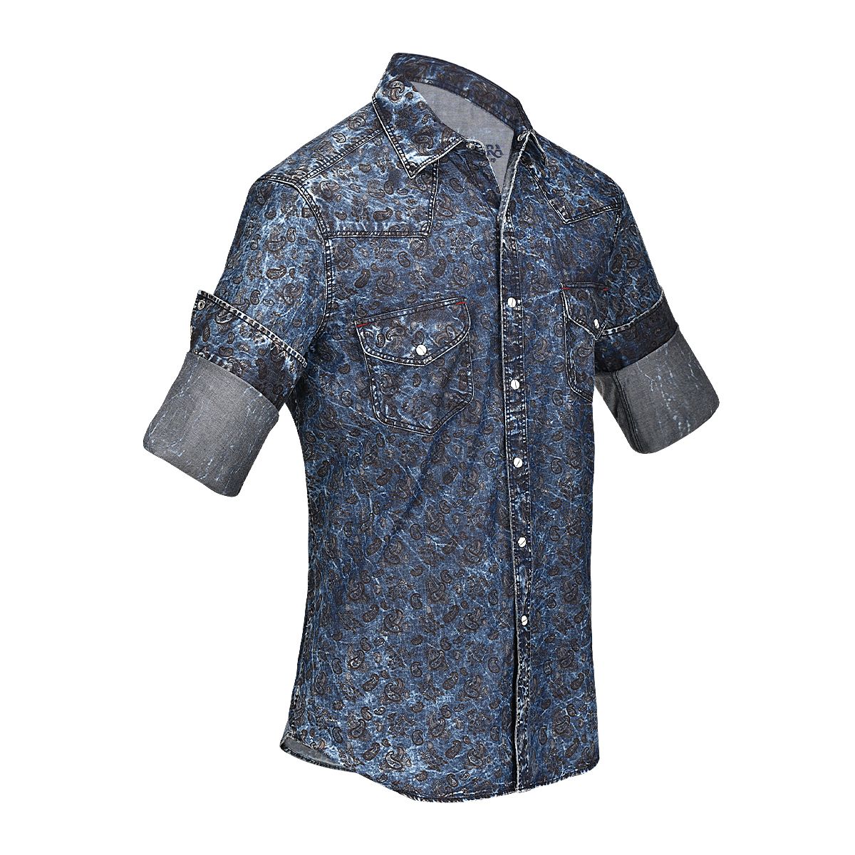 CMRJ108 - Cuadra denim cowboy fashion cotton shirt for men-Kuet.us