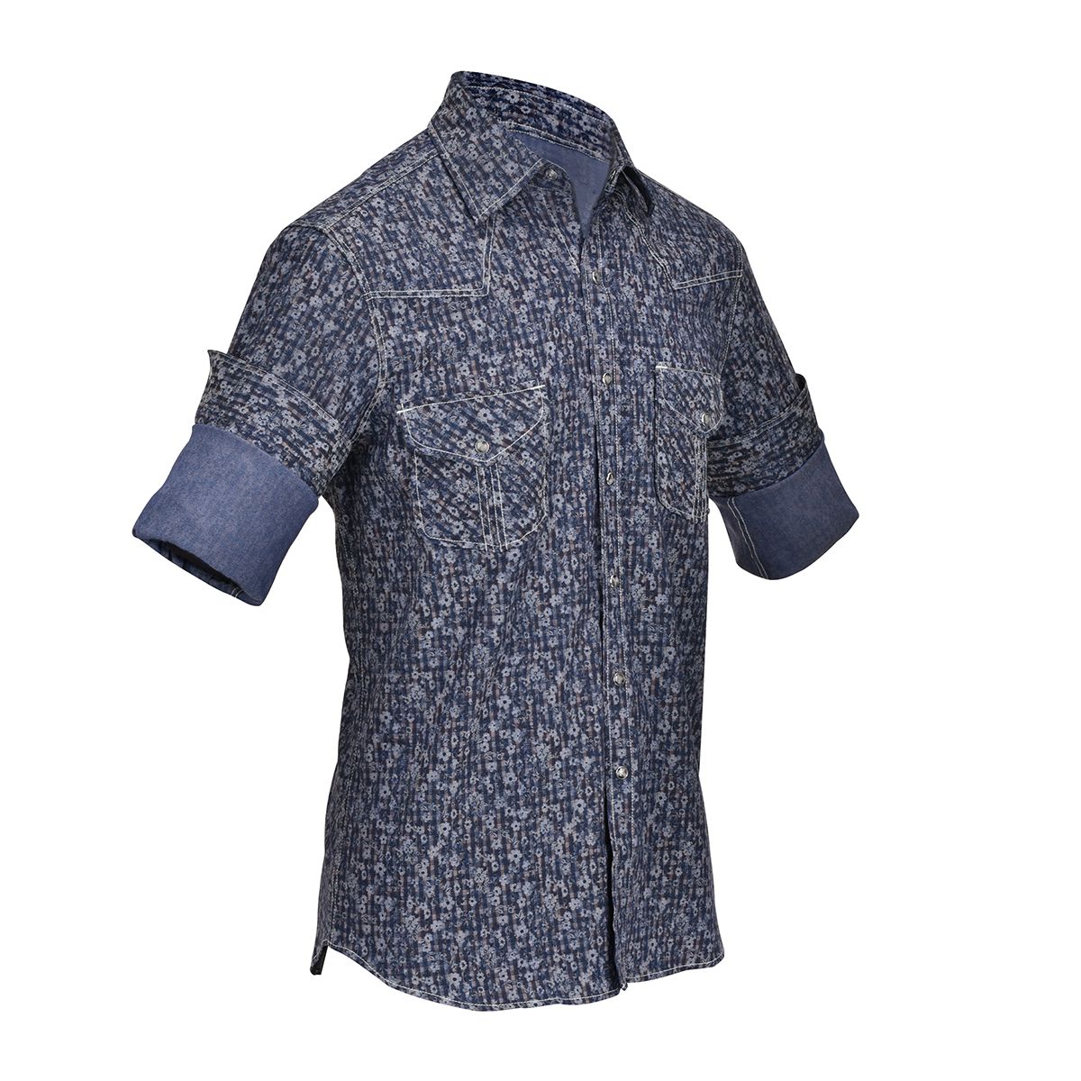 CMRJ608 - Cuadra denim cowboy fashion cotton shirt for men-Kuet.us