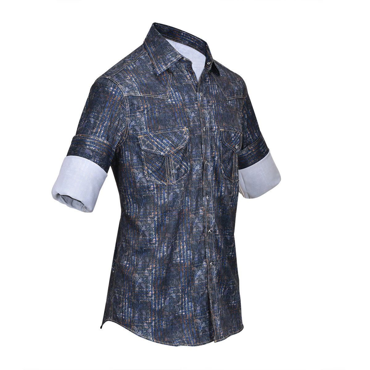 CMRJ609 - Cuadra denim cowboy fashion cotton shirt for men-CUADRA-Kuet-Cuadra-Boots