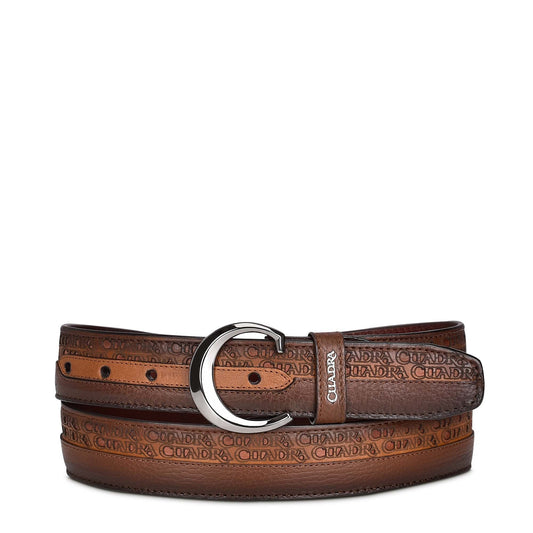 CS321RS - Cuadra honey casual western cowhide leather belt for men.-Kuet.us