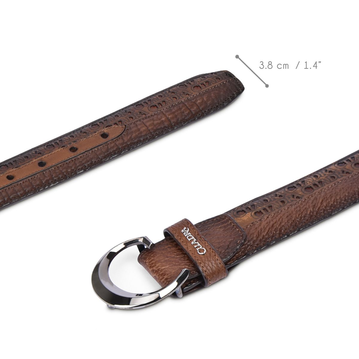 CS321TI - Cuadra sand casual fashion shark belt for men-CUADRA-Kuet-Cuadra-Boots