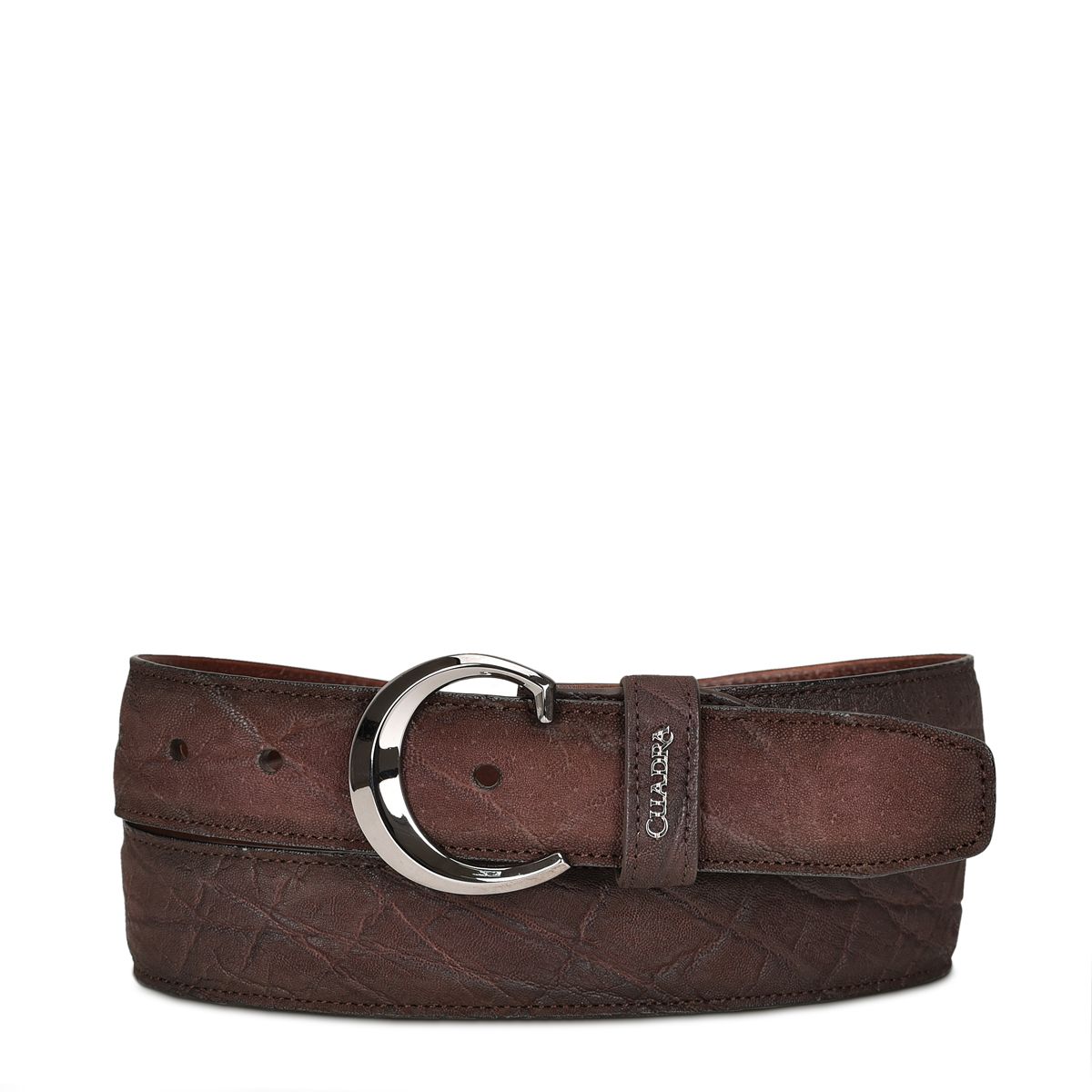 CS381EL - Cuadra brown casual fashion elephant leather belt for men-FRANCO CUADRA-Kuet-Cuadra-Boots