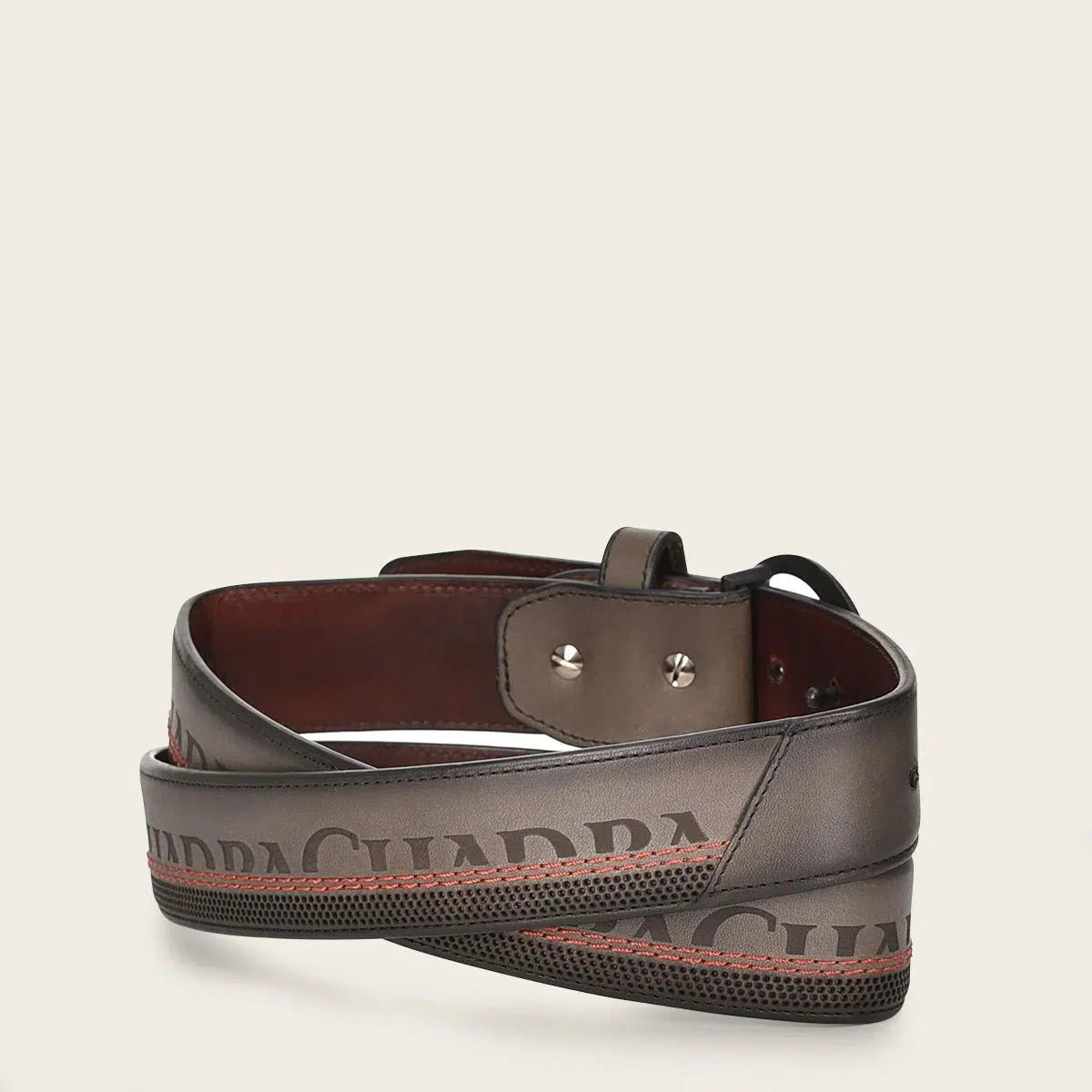 CS551RS - Cuadra gray casual western cowhide leather belt for men.-CUADRA-Kuet-Cuadra-Boots