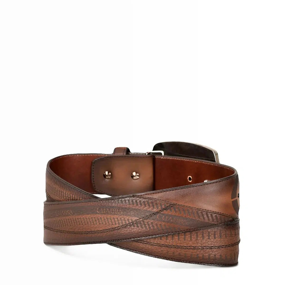 CV494RS - Cuadra maple western fashion cowhide leather belt for men.-Kuet.us