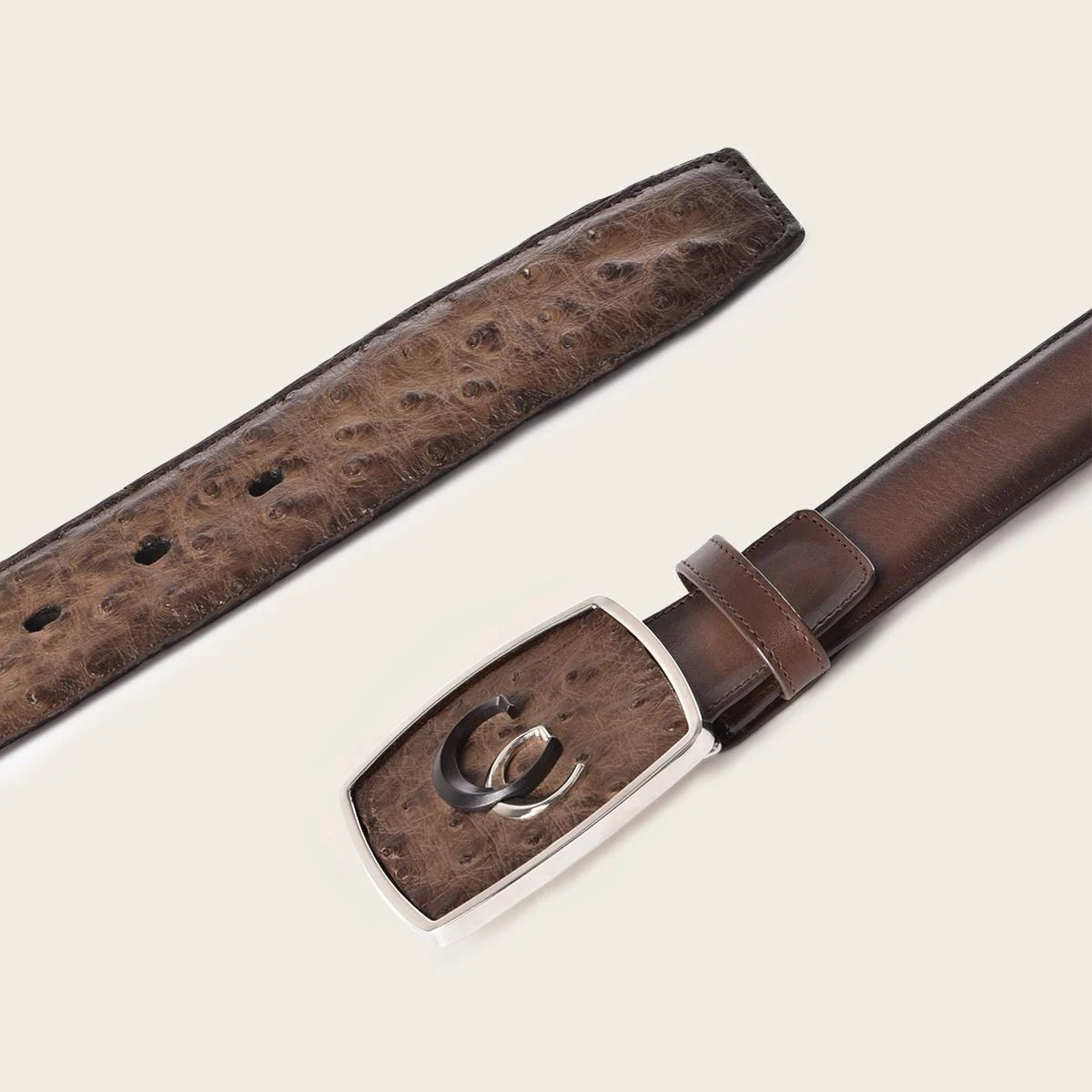 Brown leather western belt - CVEN1RS - Cuadra Shop