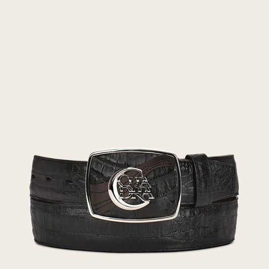 CV499FC - Cuadra black western fashion fuscus belt for men-CUADRA-Kuet-Cuadra-Boots